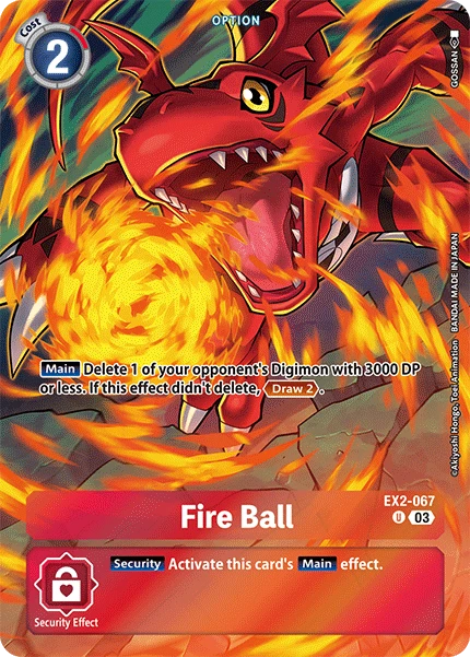 Digimon Karte [EX2-067 / alt-1] Fire Ball - Game.kiwi